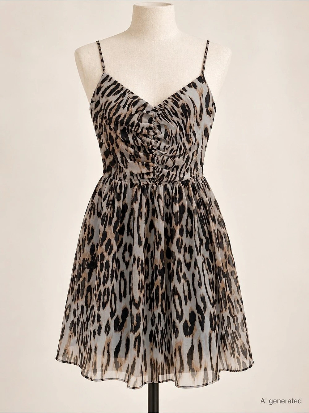 Dynamite Leopard Print Mini Dress Size Small Like New